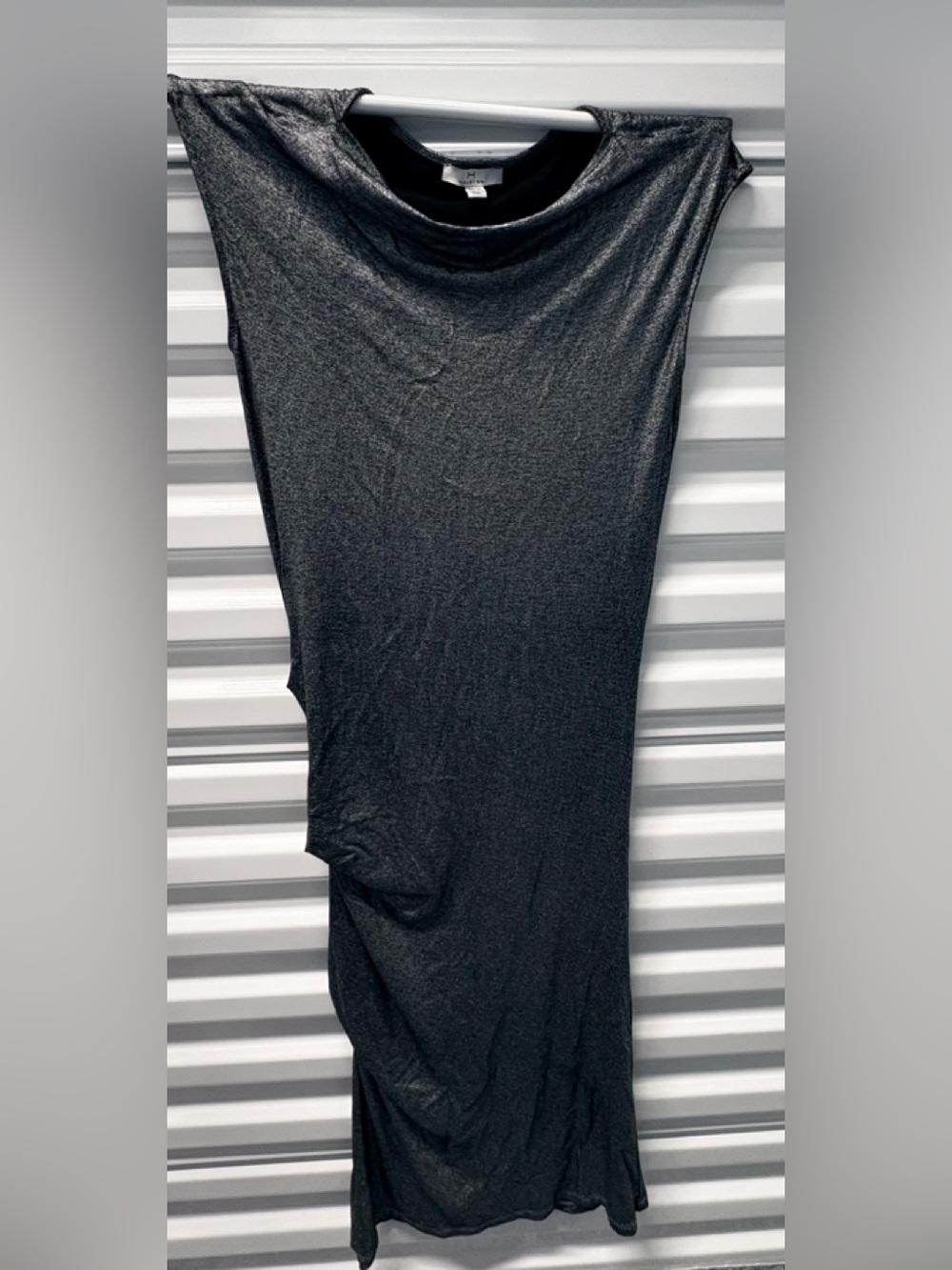 HALSTON METALLICA LONG DRESS